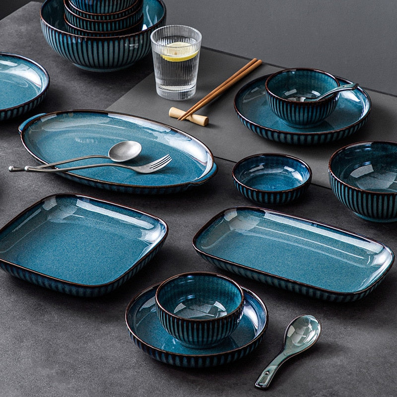 Sinine keraamiline lauanõude komplekt QueenPalace™