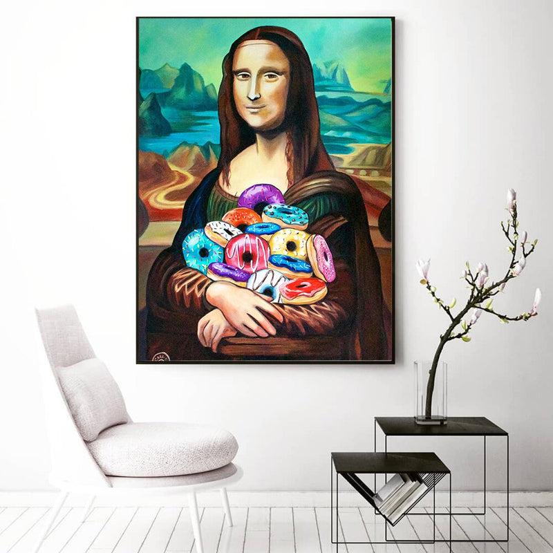 Lõuendikunst Naljakas Mona Lisa CreativeMinds™