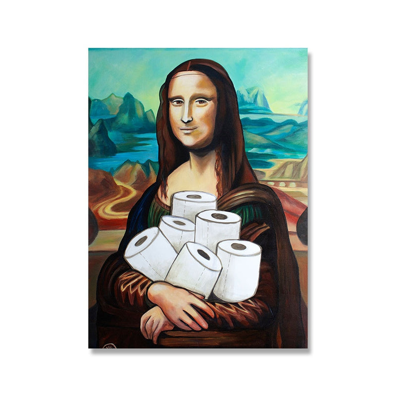 Lõuendikunst Naljakas Mona Lisa CreativeMinds™